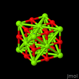 Chemical structure of MgO