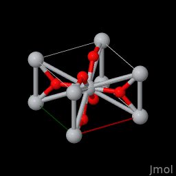 Chemical structure of Rutile TiO2