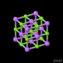 Chemical structure of Lithium Fluoride