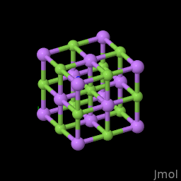 Chemical structure of Lithium Fluoride