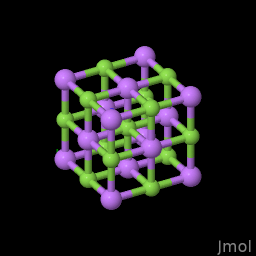 Chemical structure of Lithium Fluoride