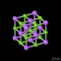 Chemical structure of Lithium Fluoride