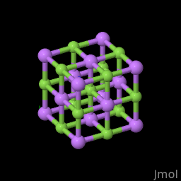 Chemical structure of Lithium Fluoride