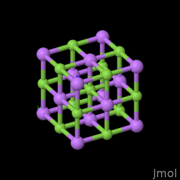 Chemical structure of Lithium Fluoride