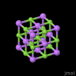 Chemical structure of Lithium Fluoride